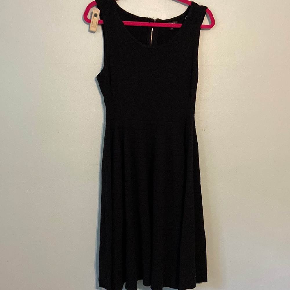 Knit black dress